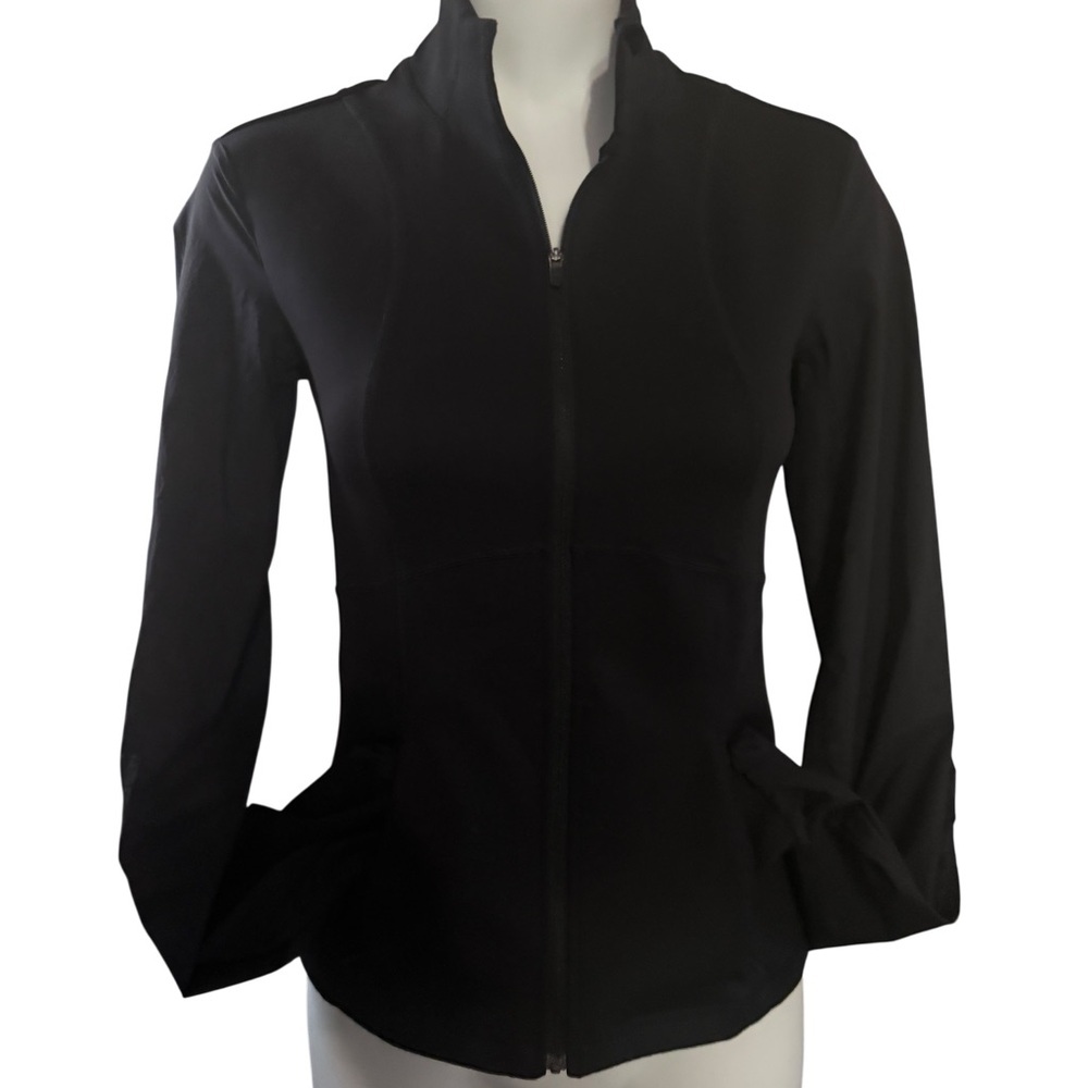 Sweaty Betty Black Full-Zip stretch Jacket, venting, size XS, like new